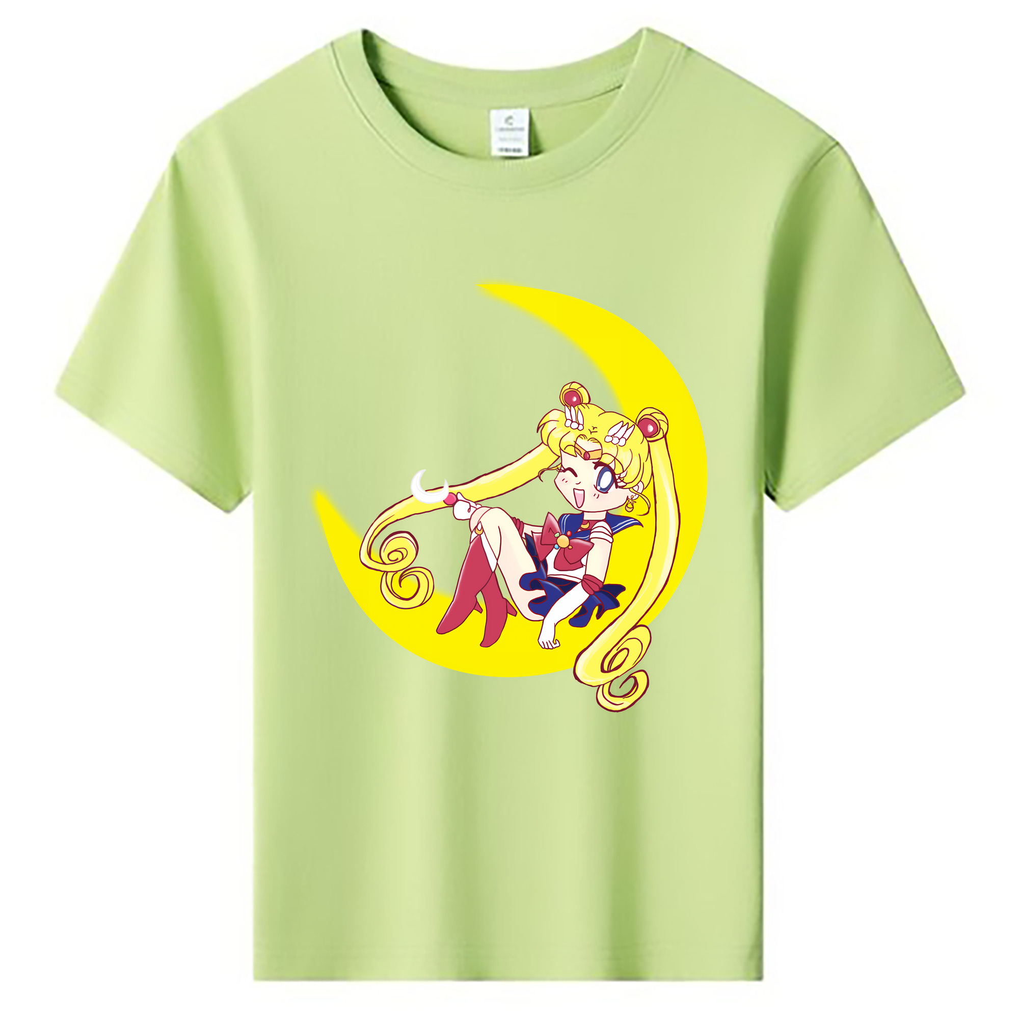 （画像用） 美少女戦士セーラームーン 月野 うさぎ つきの うさぎ Sailor Moon Tsukino Usagi 綿100％キッズTシャツ（フロントプリント）